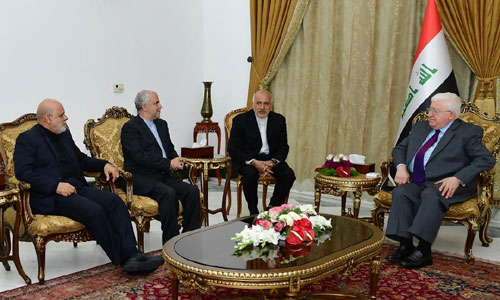  الرئيس معصوم يؤكد على عمق العلاقات بين طهران وبغداد