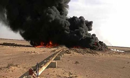 تفجير انبوب لنقل النفط جنوب شرق بغداد 