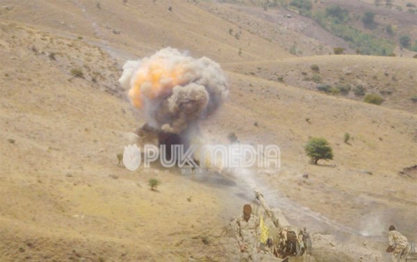 المدفعية الايرانية تقصف القرى الحدودية في اقليم كوردستان 