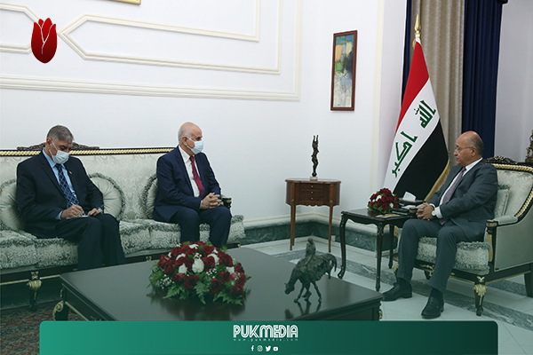 رئيس الجمهورية يؤكد موقف العراق الثابت إزاء القضية الفلسطينية