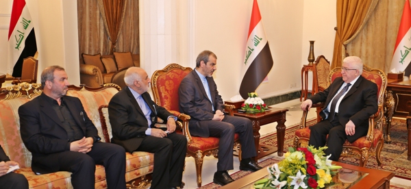 الرئيس معصوم يؤكد أهمية العلاقات بين العراق وايران