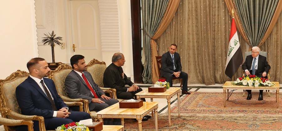 رئيس الجمهورية يؤكد رغبة العراق في تطوير علاقات التعاون مع سريلانكا 