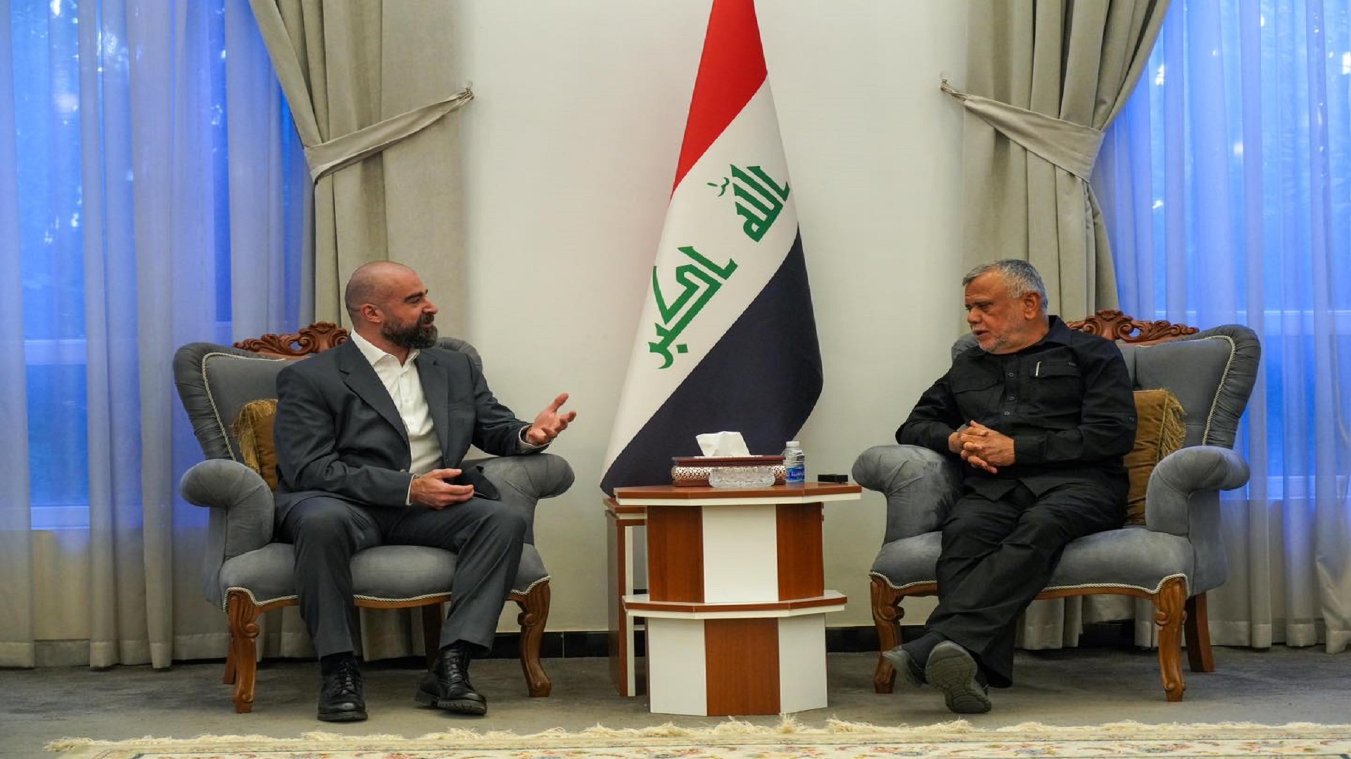 رئيس الاتحاد الوطني يلتقي رئيس تحالف الفتح في بغداد 