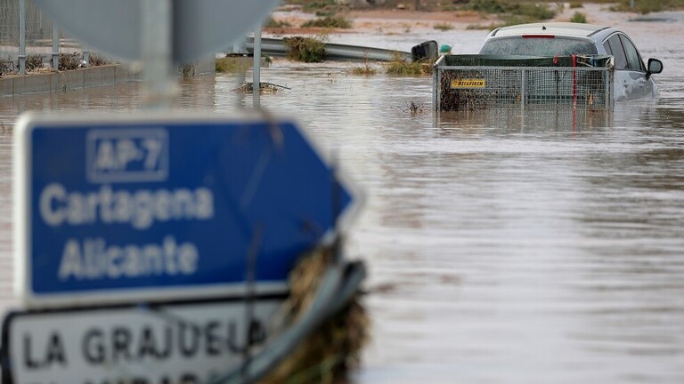 إرتفاع حصيلة ضحايا الأمطار في إسبانيا 