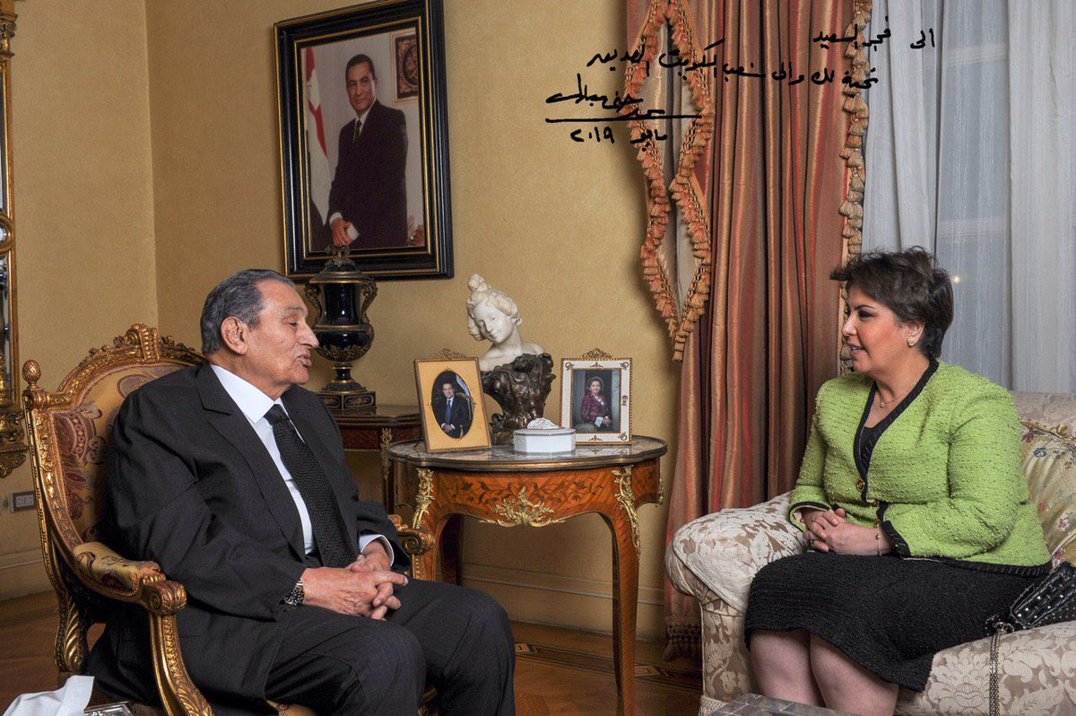 إعلامية خليجية تجري أول مقابلة مع مبارك 