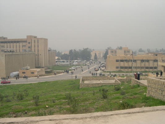 قصف داعش بجامعة الموصل
