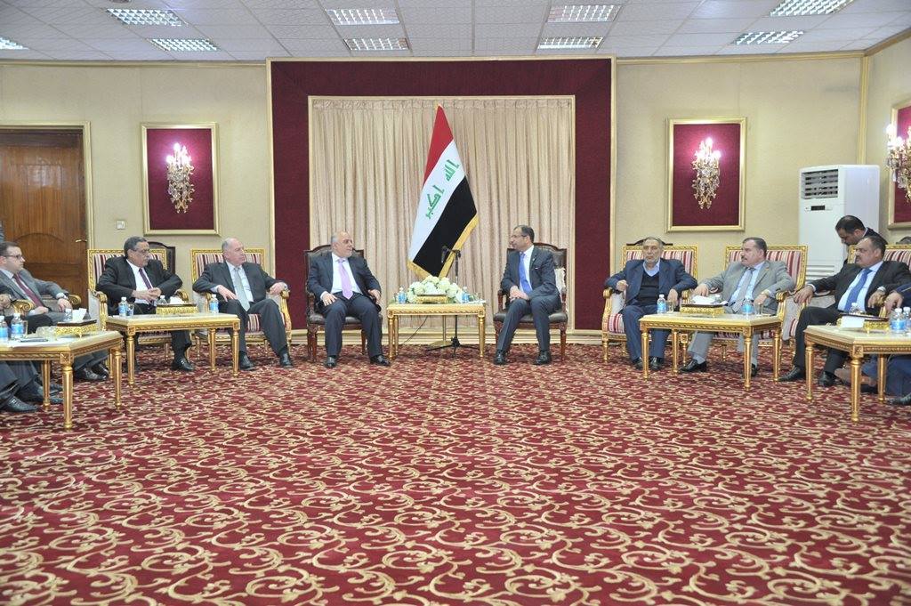 إجتماع الجبوري والعبادي ونائبيه والكتلة الوزارية والنيابية لتحالف القوى العراقية