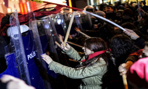 تظاهرات في اسطنبول