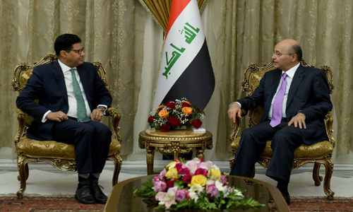 الرئيس برهم يؤكد حرص العراق على تطوير العلاقات مع موريتانيا