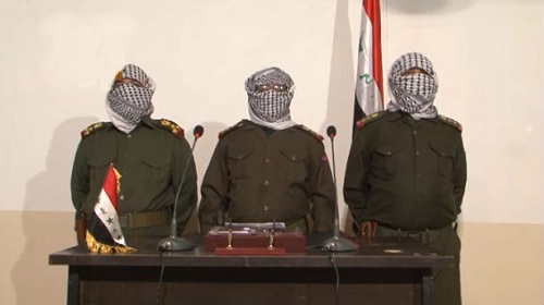 صورة من الارشيف لضباط جيش الطريقة النقشبندية في الموصل