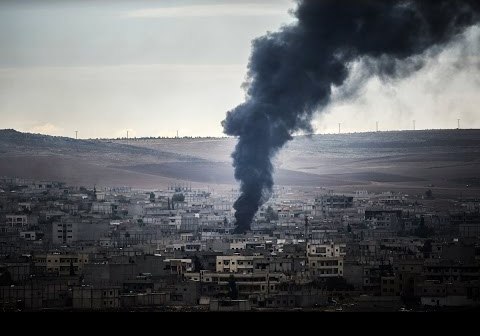 قصف التحالف في كوباني