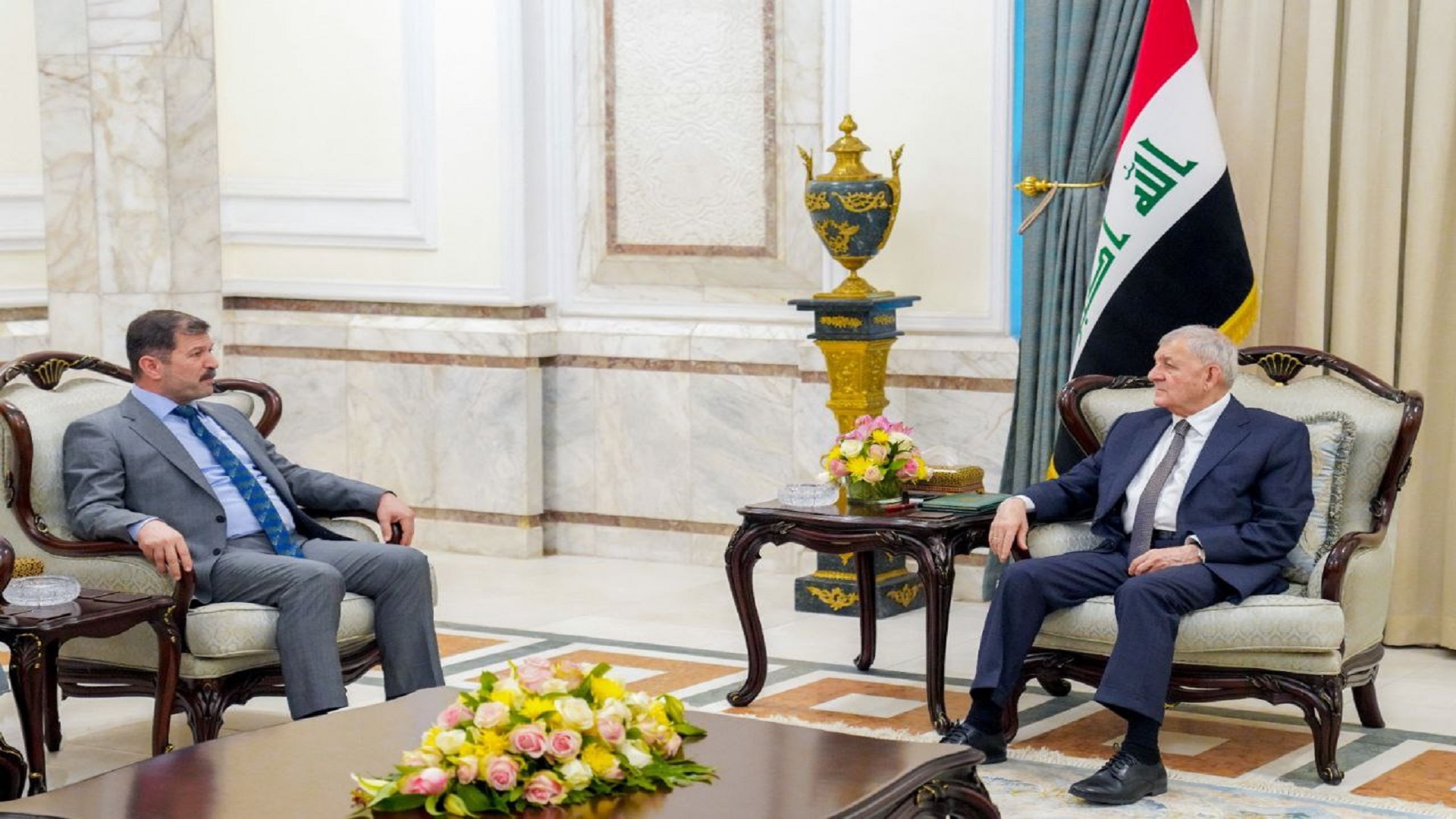 رئيس الجمهورية يلتقي الأمين العام لقوات البيشمركه 