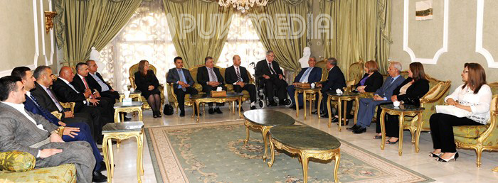 الرئيس مام جلال يلتقي وفداً من المجلس المركزي