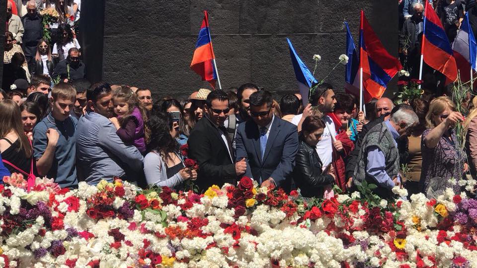 وفد كوردي يشارك في احياء ذكرى الابادة الجماعية للأرمن