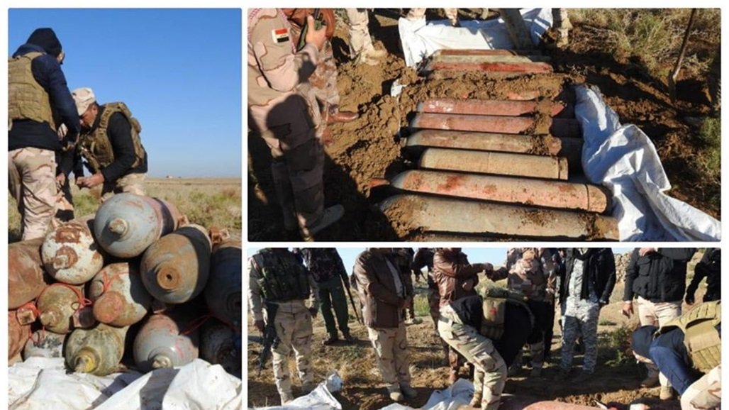  العثور على 10 صواريخ قاذفة ضد الدبابات في صلاح الدين