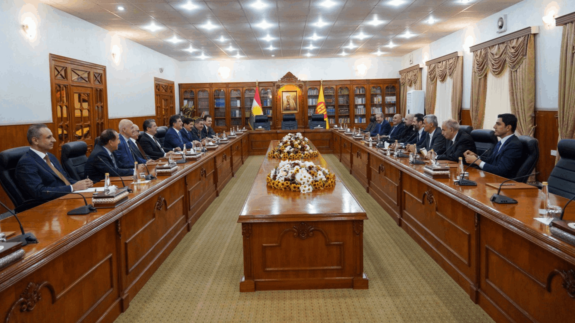 اجتماع الاتحاد الوطني والحزب الديمقراطي في بيرمام 
