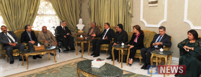 الرئيس مام جلال يبحث الاوضاع السياسية مع المجلس القيادي