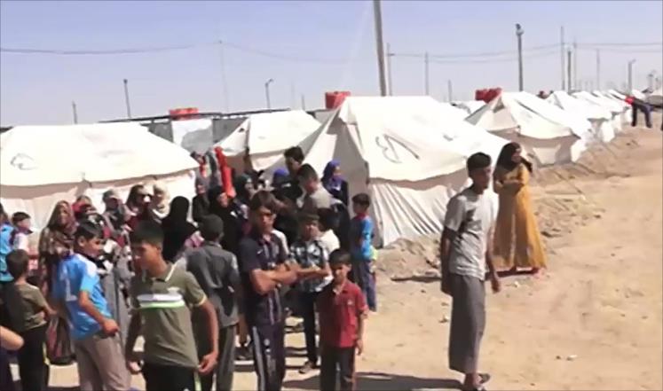 نزوح 6866 أسرة من الشرقاط ومناطق جنوب الموصل