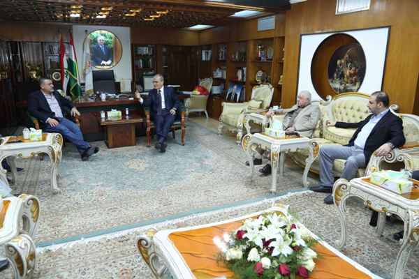 محافظ كركوك يستقبل رئيس حزب المؤتمر الوطني العراقي
