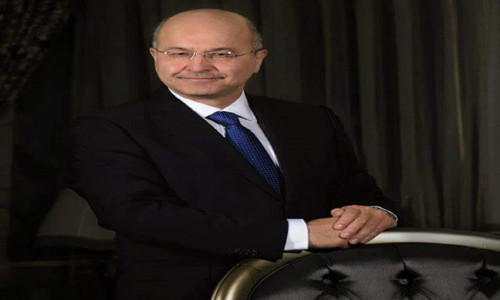 الرئيس برهم صالح يتلقى برقية تهنئة من وزير الكهرباء