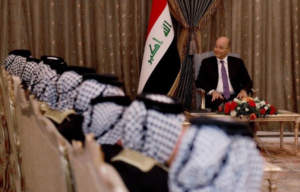 الرئيس برهم صالح يؤكد حصر السلاح بيد الدولة