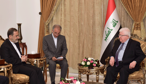 رئيس الجمهورية يؤكد عمق العلاقات بين العراق وايران