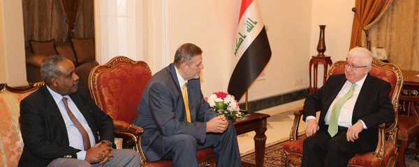 الرئيس معصوم يبحث مشاريع اليونامي في العراق