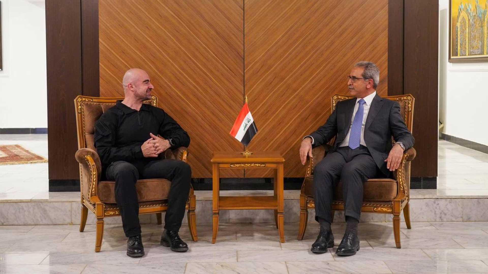 الرئيس بافل يلتقي القاضي فائق زيدان في بغداد 