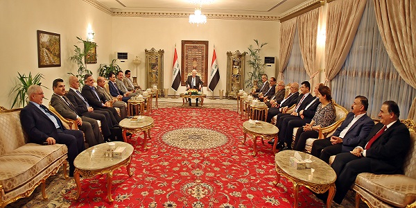 معصوم يلتقي وفدي الاتحاد الوطني والديمقراطي في بغداد