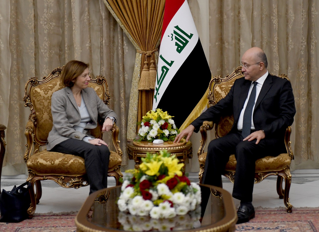 رئيس الجمهورية: العراق وفرنسا يمكن ان يلعبا دوراً مهماً في الكثير من القضايا