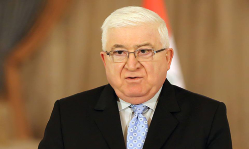 معصوم يؤكد تضامن العراق مع الشعب الفلسطيني