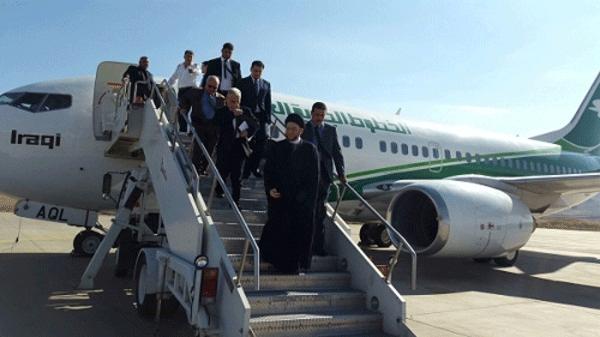 السيد عمار الحكيم يصل مطار السليمانية الدولي