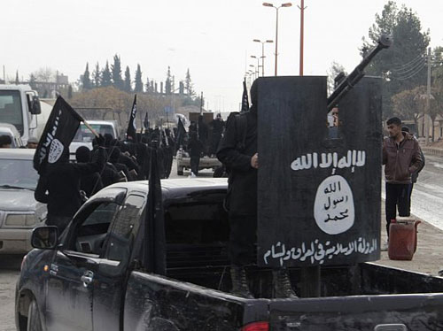 عناصر من تنظيم  داعش الارهابي