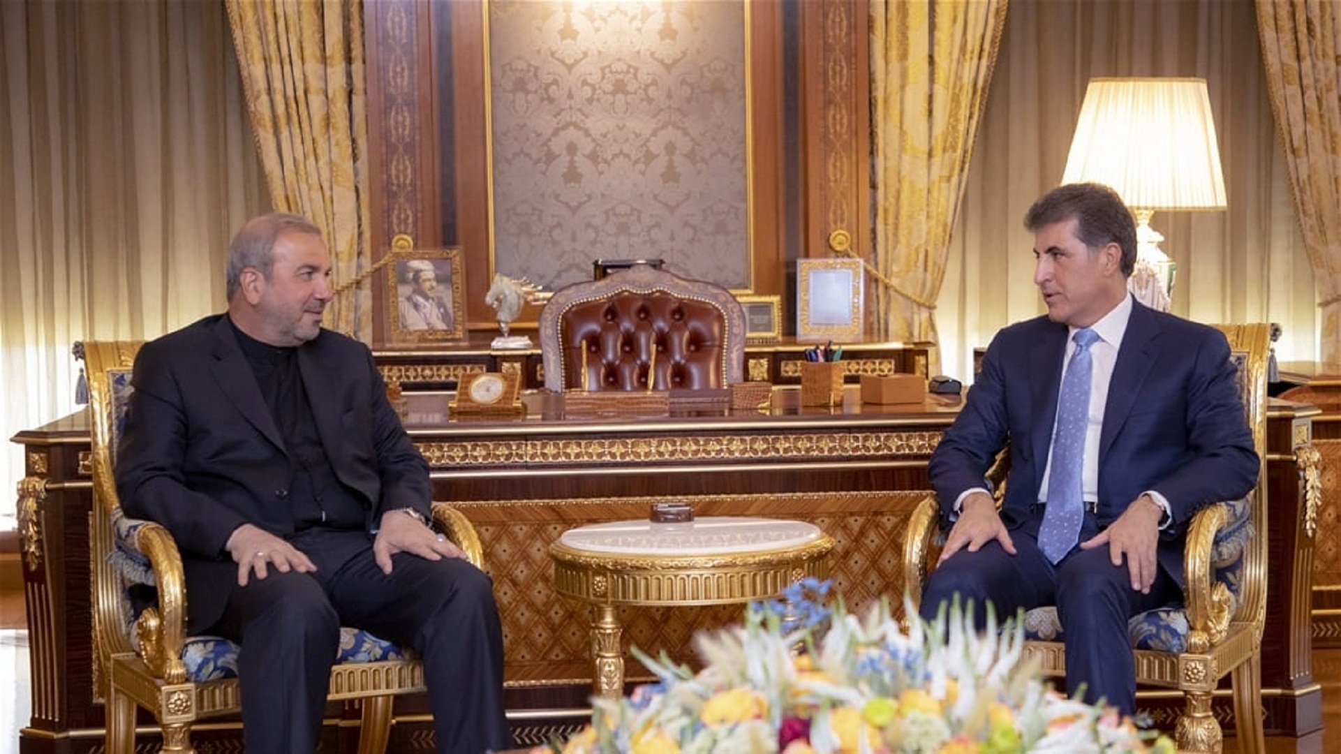 رئيس الاقليم يلتقي السفير الايراني لدى العراق 