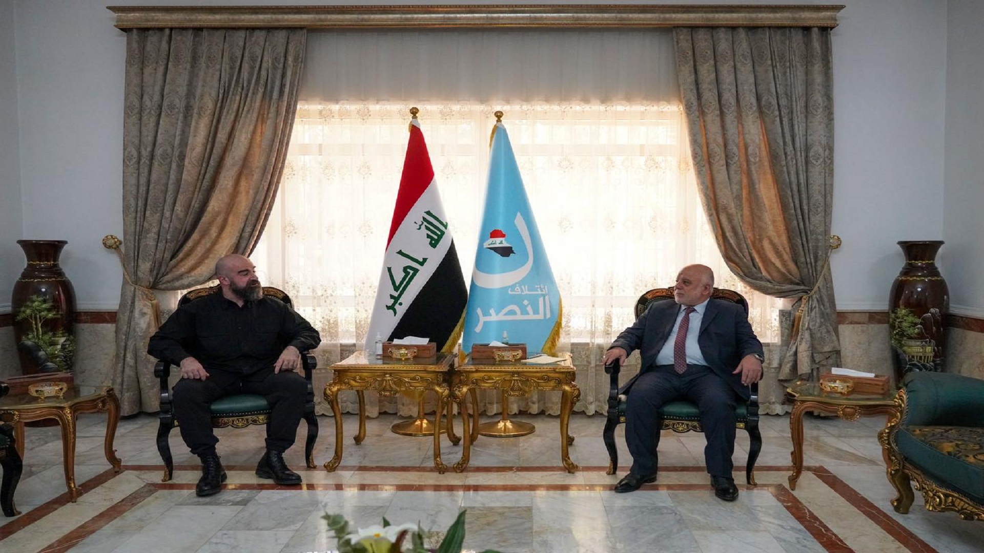 الرئيس بافل يلتقي رئيس ائتلاف النصر في بغداد