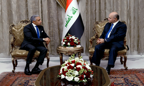 رئيس الجمهورية يؤكد عمق العلاقات العراقية المصرية