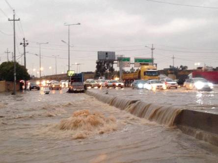 صورة مؤرشفة لفيضانات العام الماضي في أربيل