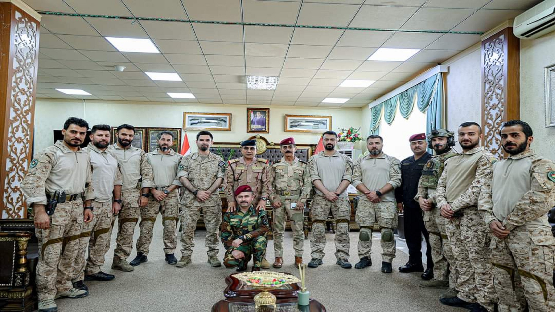 قائد عمليات كركوك يستقبل قيادة قوات كوماندو كوردستان 