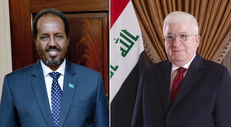 الرئيس معصوم يؤكد أهمية العلاقات العراقية الصومالية
