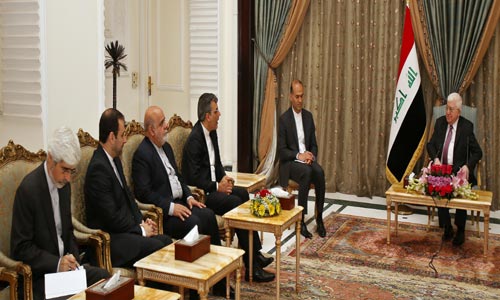 الرئيس معصوم يتلقى دعوة لحضور تنصيب روحاني