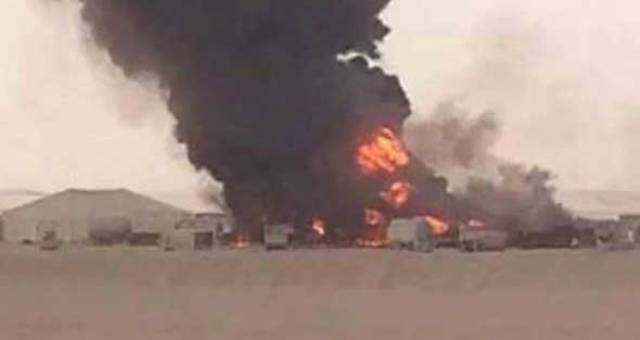 غارة تدمر 20 صهريجاً من النفط لداعش جنوب نينوى