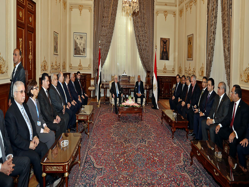 الرئيس معصوم يدعو إلى تعزيز العلاقات البرلمانية بين العراق ومصر
