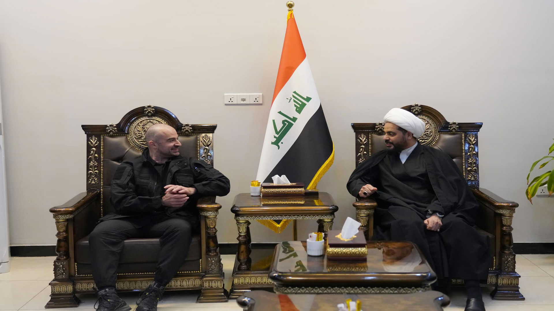 الرئيس بافل جلال طالباني يجتمع مع السيد قيس الخزعلي 