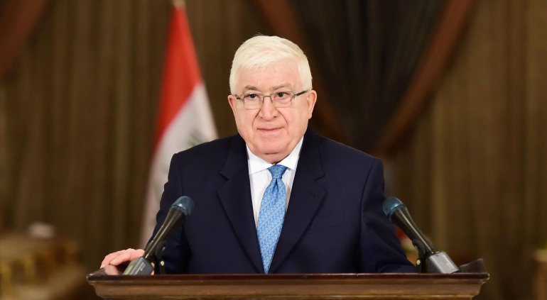 الرئيس معصوم يدين التفجيرات الإرهابية في بغداد والمقدادية
