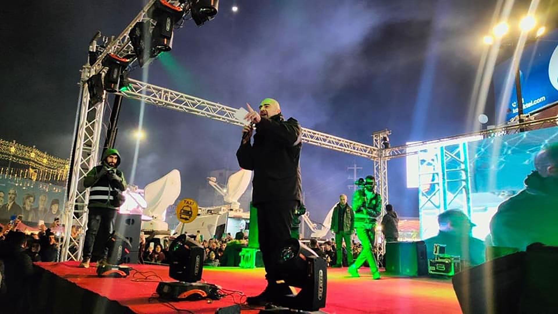 الرئيس بافل جلال طالباني يشارك الجماهير المحتفلة بالعام الجديد 