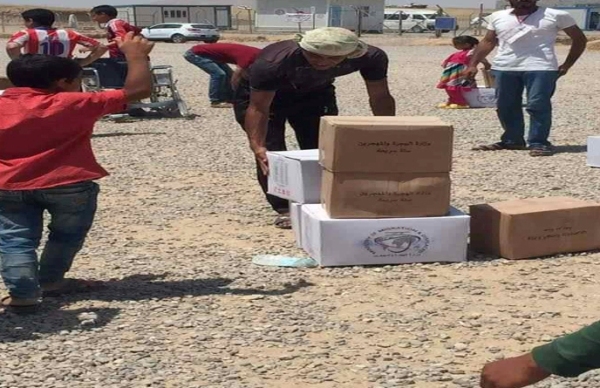 الهجرة توزع مساعدات اغاثية لنازحي الموصل