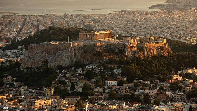 جانب من العاصمة اليونانية أثينا