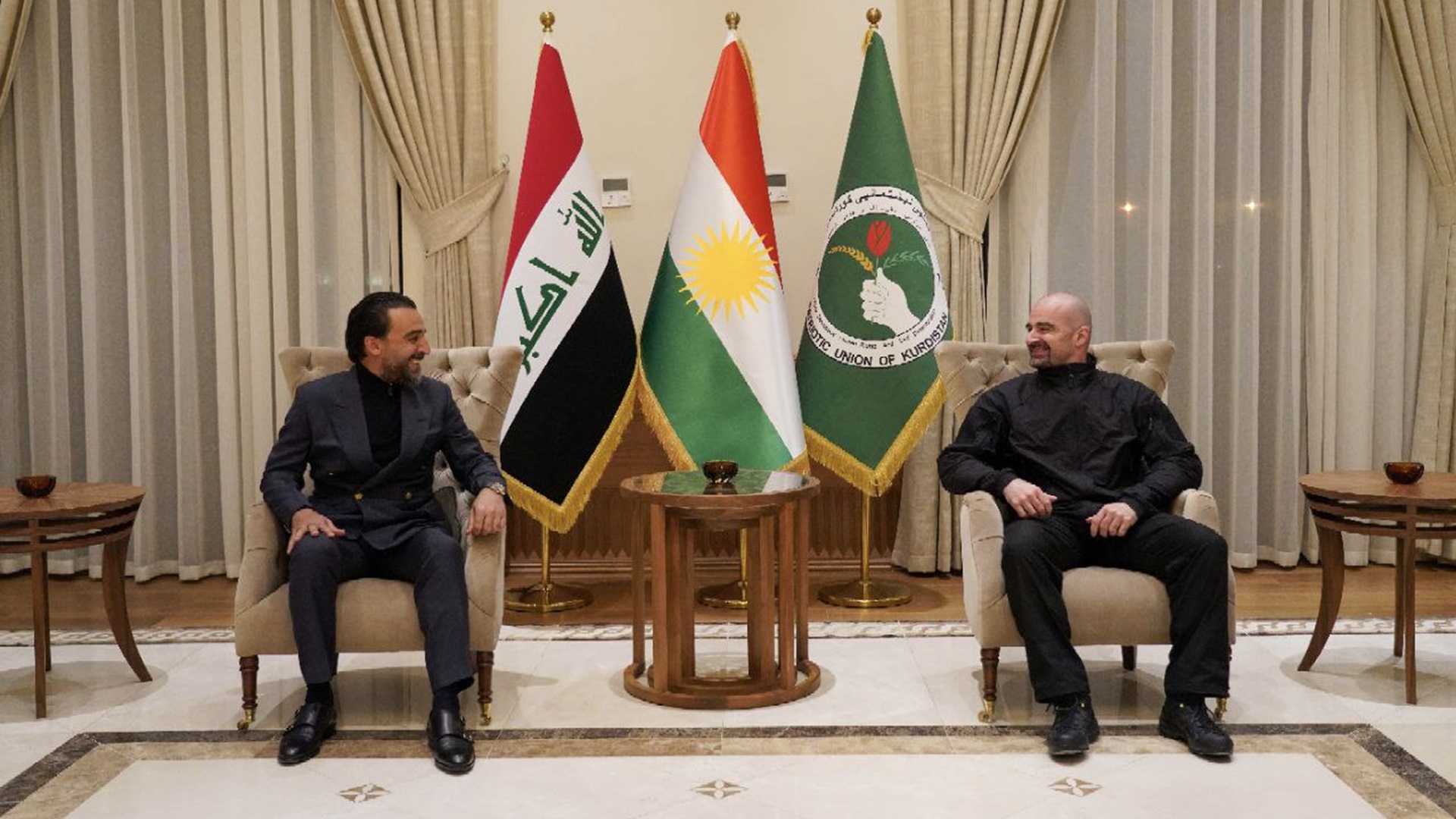 الرئيس بافل يلتقي الحلبوسي في بغداد 