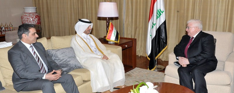 الرئيس معصوم: العراق مصمم على بناء علاقات متينة مع قطر