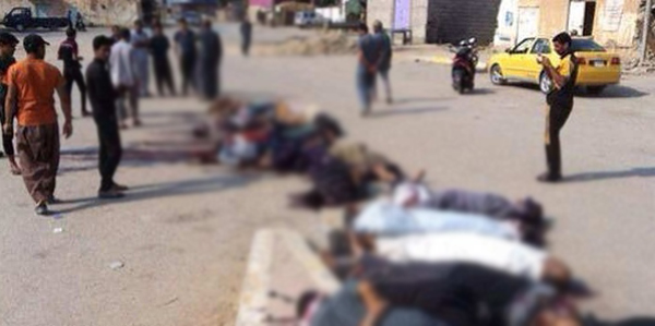 صورة مؤرشفة للمذبحة الشنيعة التي تعرض لها أفراد من عشيرة ألبوفهد